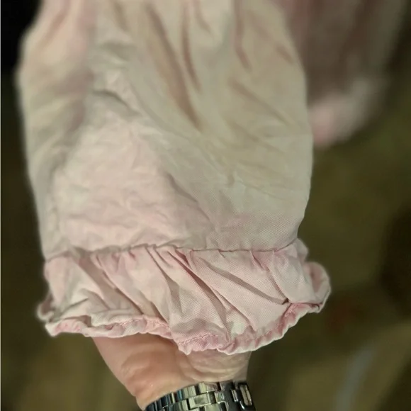 Free People Light Pink Smocked Tunic - Picture 4 of 4